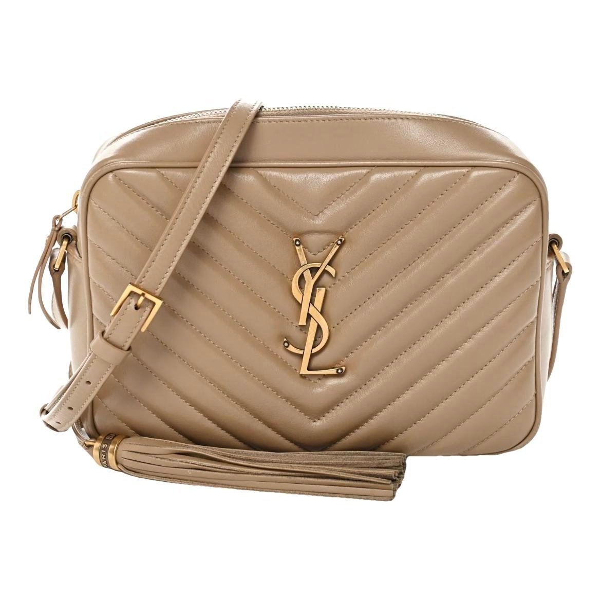 Camera Lou leather crossbody bag
