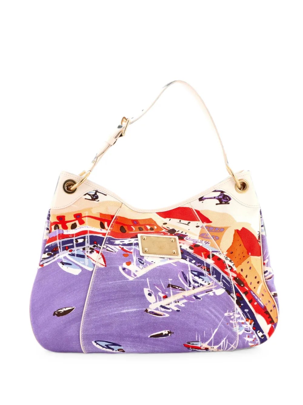 Galliera Handbag Riviera Cruise Canvas GM hobo bag
