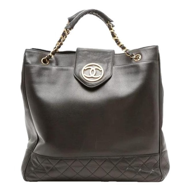 Vintage CC Chain leather handbag