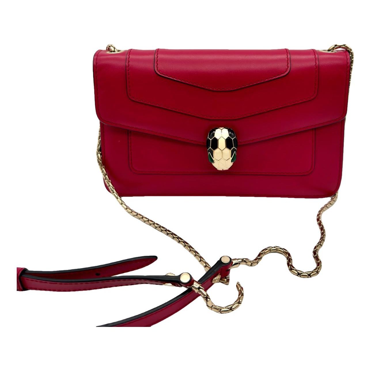 Serpenti leather crossbody bag