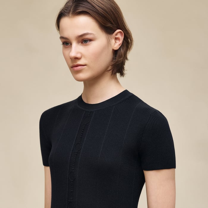 Bleu Noir Short-sleeve Sweater