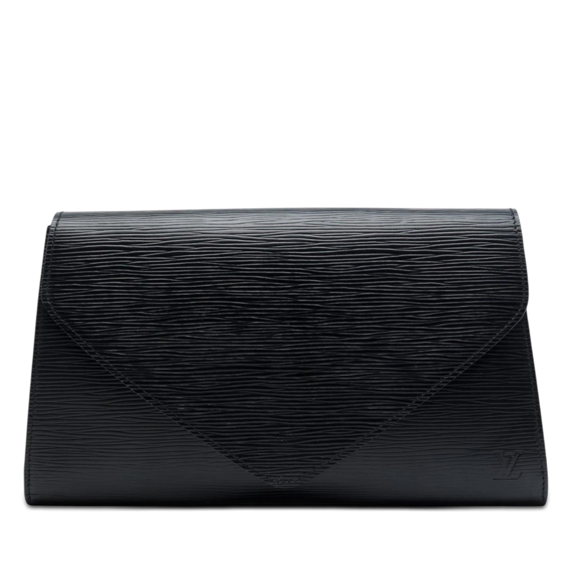 Leather clutch bag