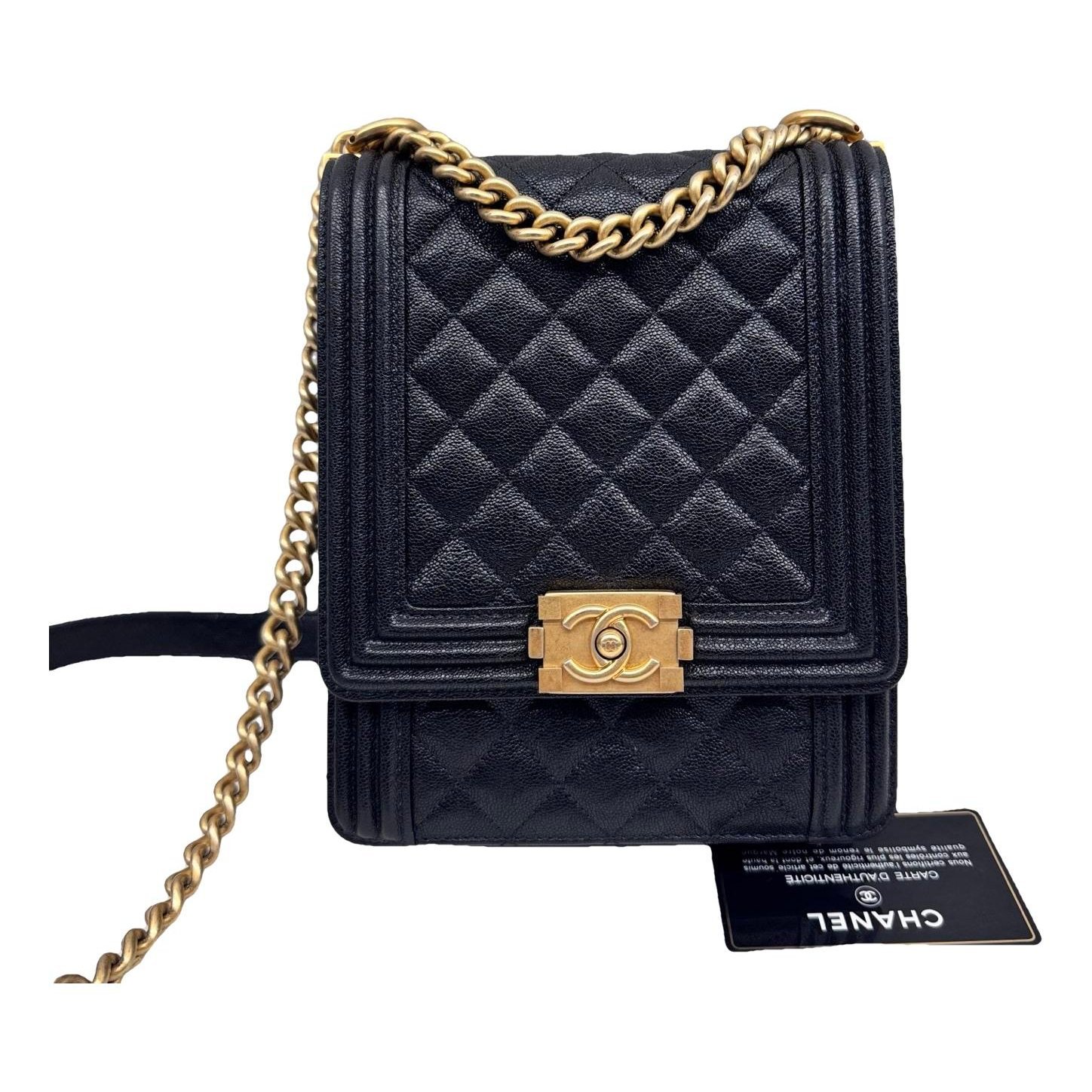 North South Boy leather crossbody bag