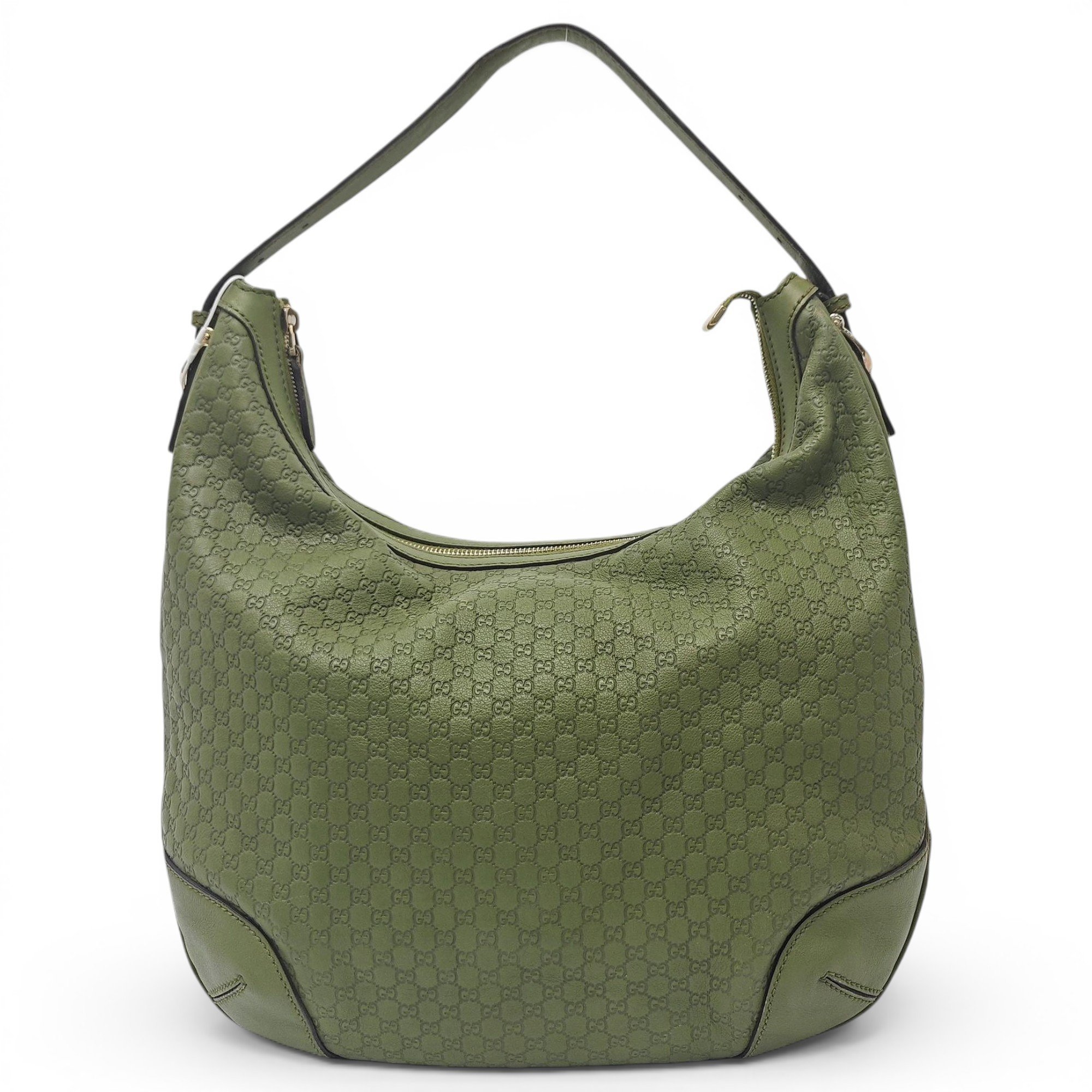 Attache leather handbag