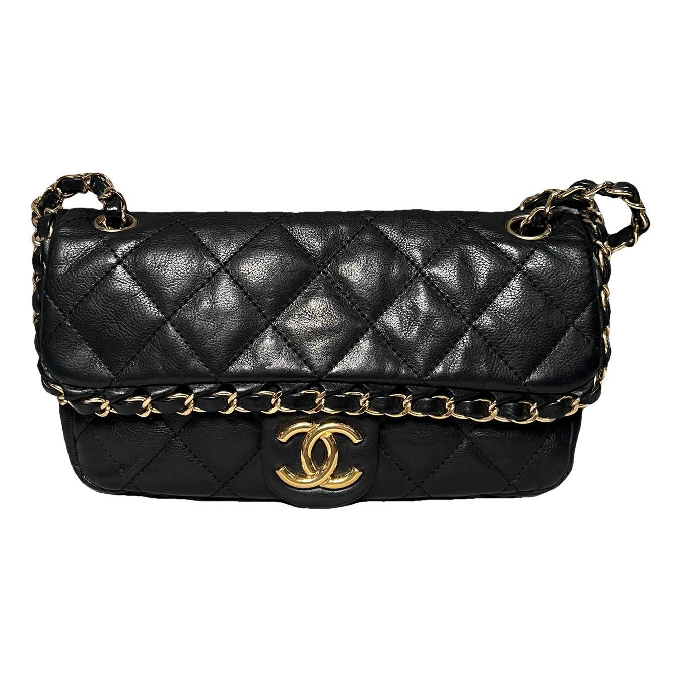 Chain Around leather crossbody bag