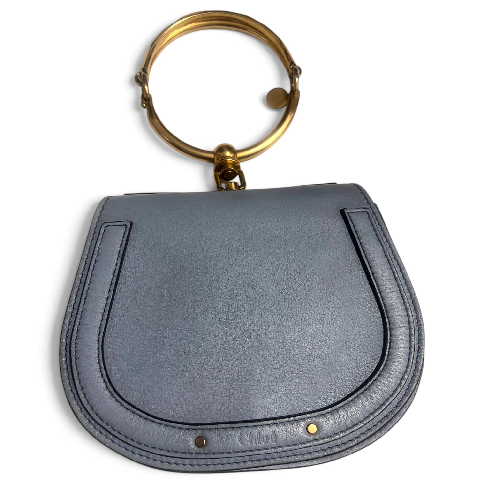 Leather clutch bag