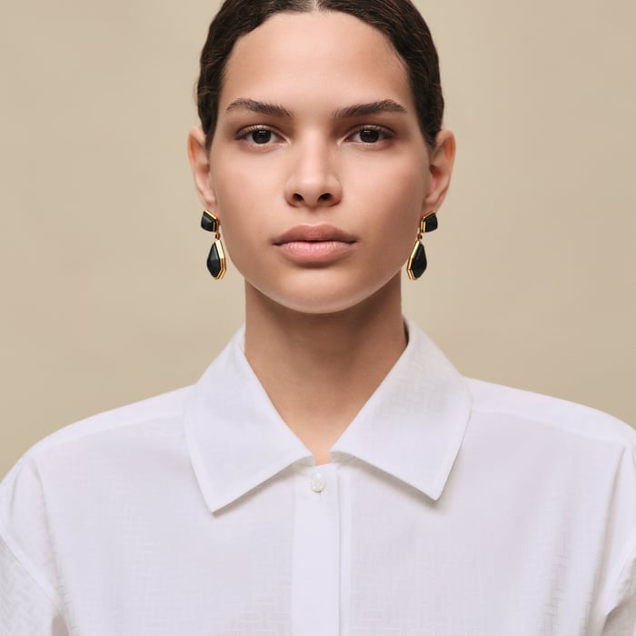 Blanc "Mosaique" Shirt Dress