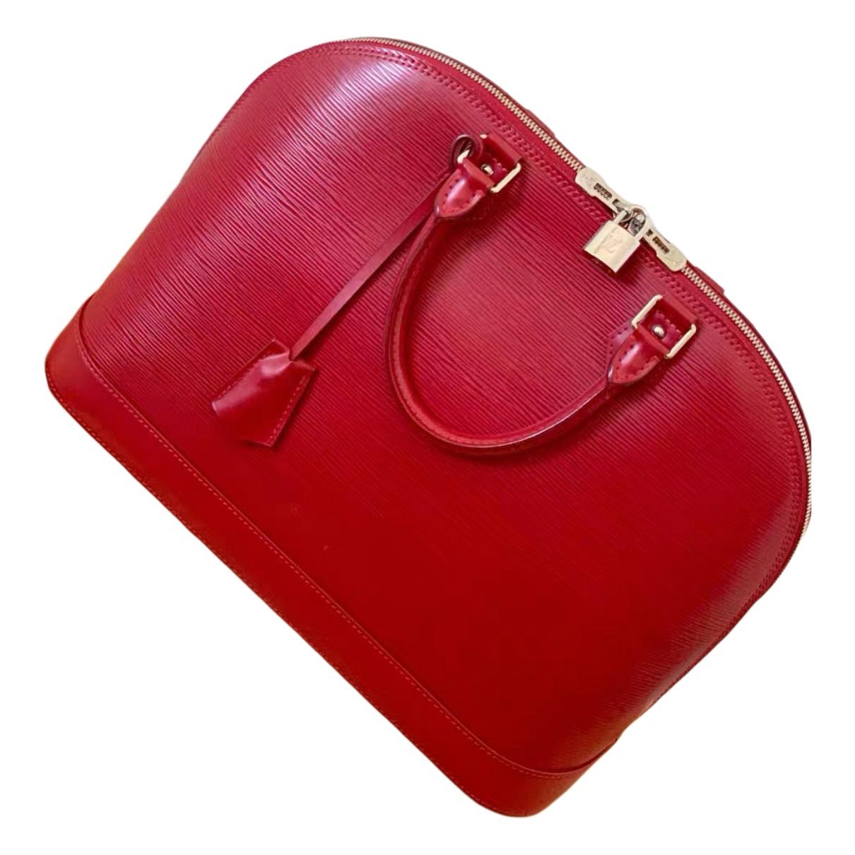 Louis Vuitton Alma leather handbag