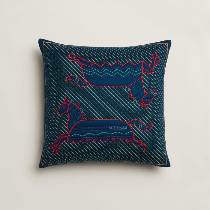 Marine Epopee Quilted Pillow