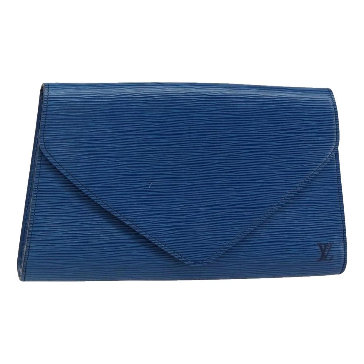 Leather clutch bag