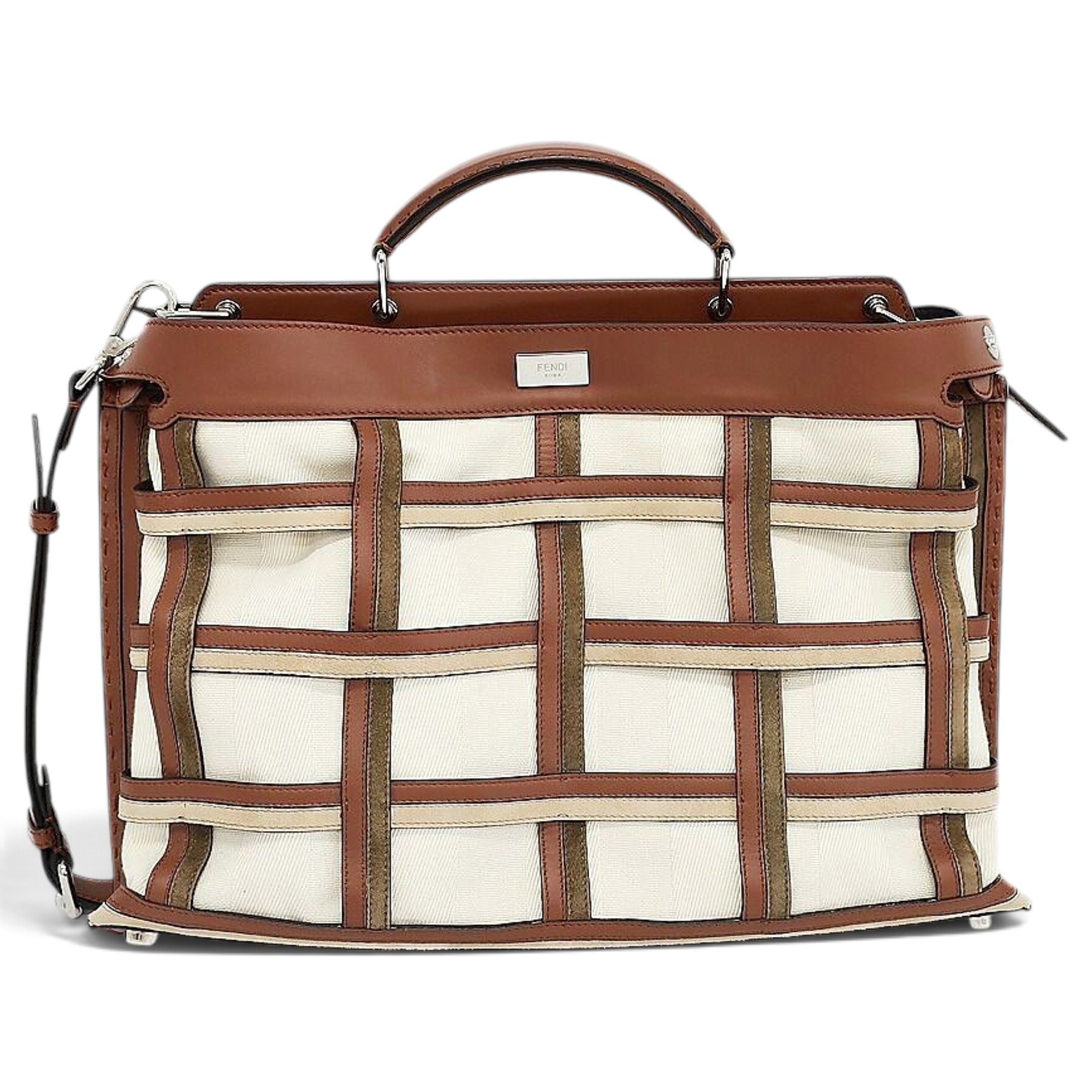 Peekaboo leather handbag