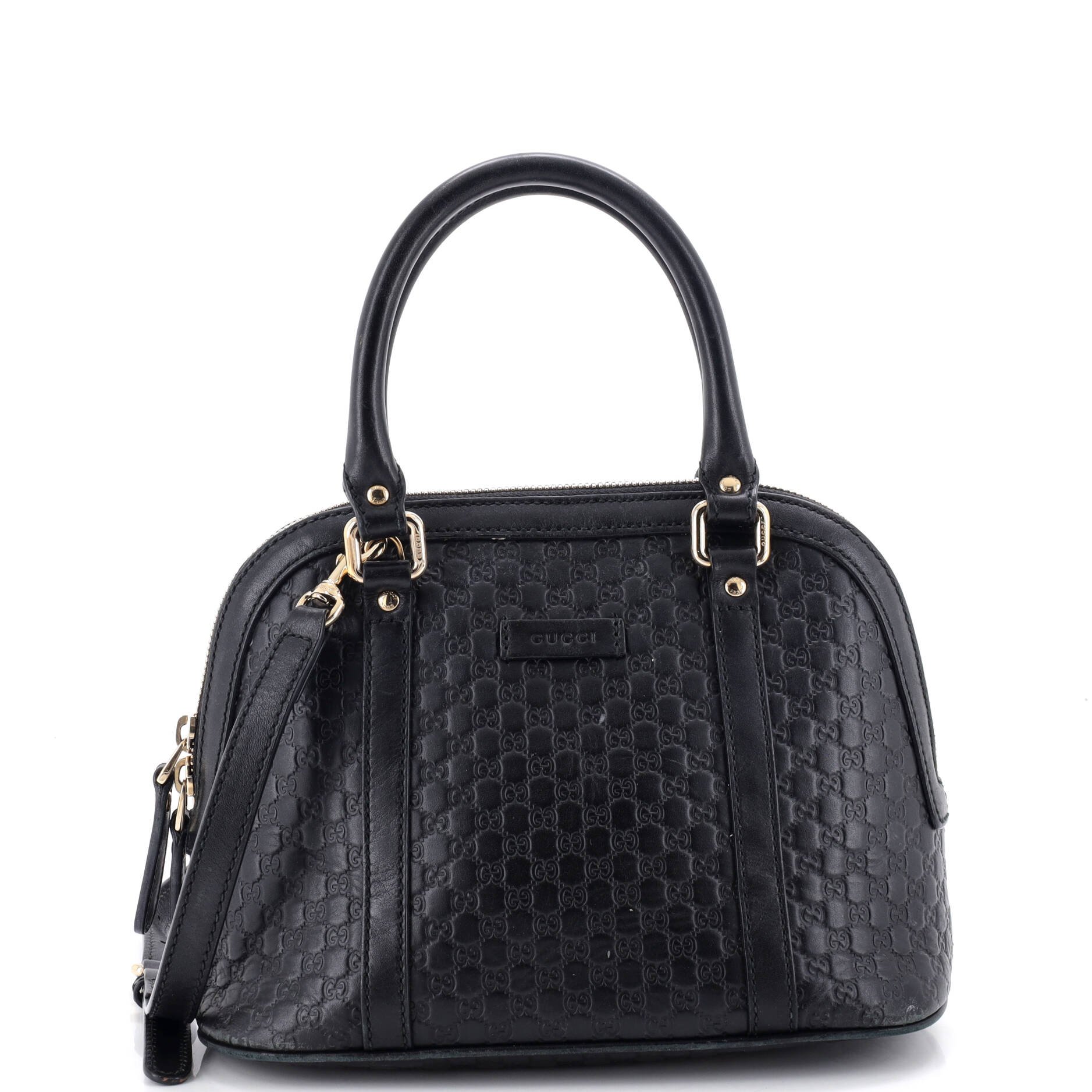 Convertible Dome Satchel Microguccissima Leather Mini