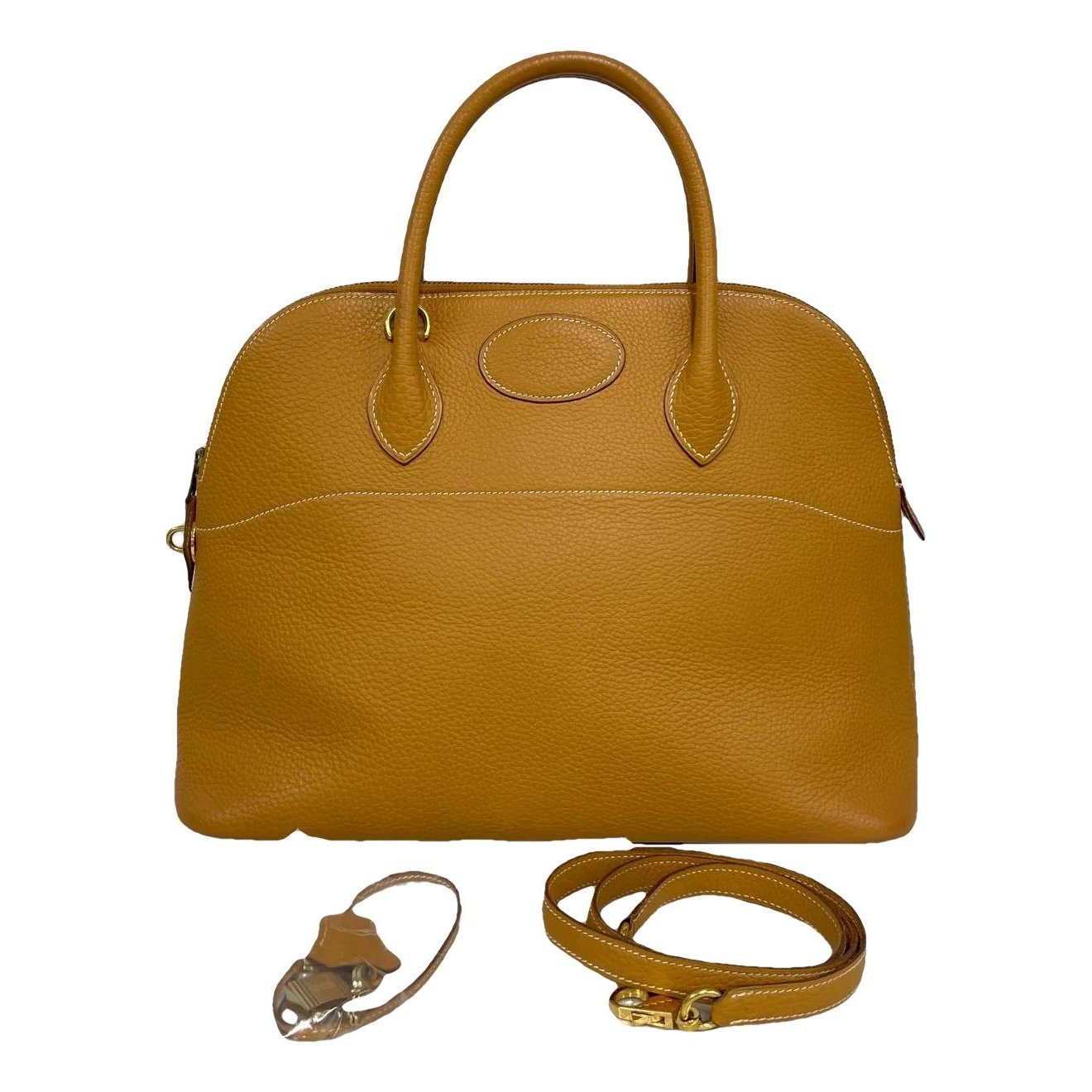 Hermes Bolide 27 Handbag Clemence Leather 1993