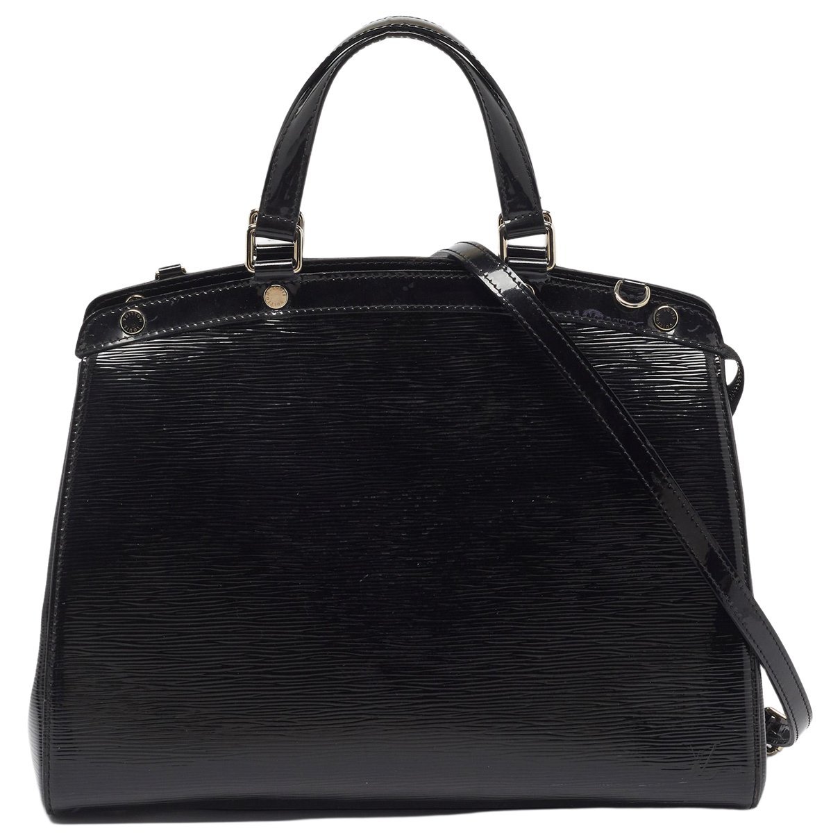 Patent leather satchel