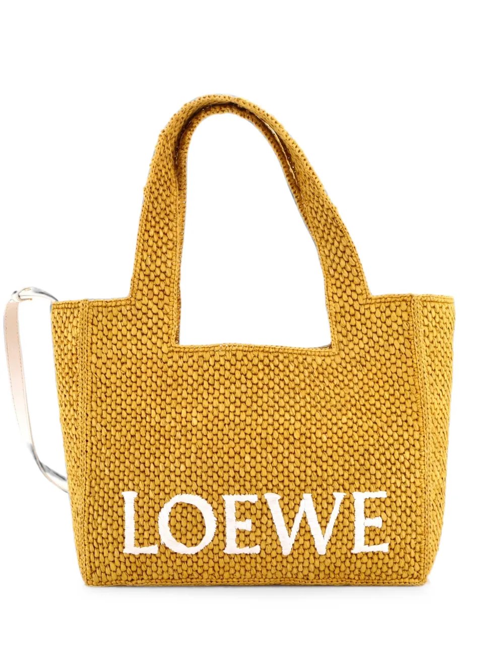 Paula's Ibiza Logo Convertible Raffia Medium tote bag