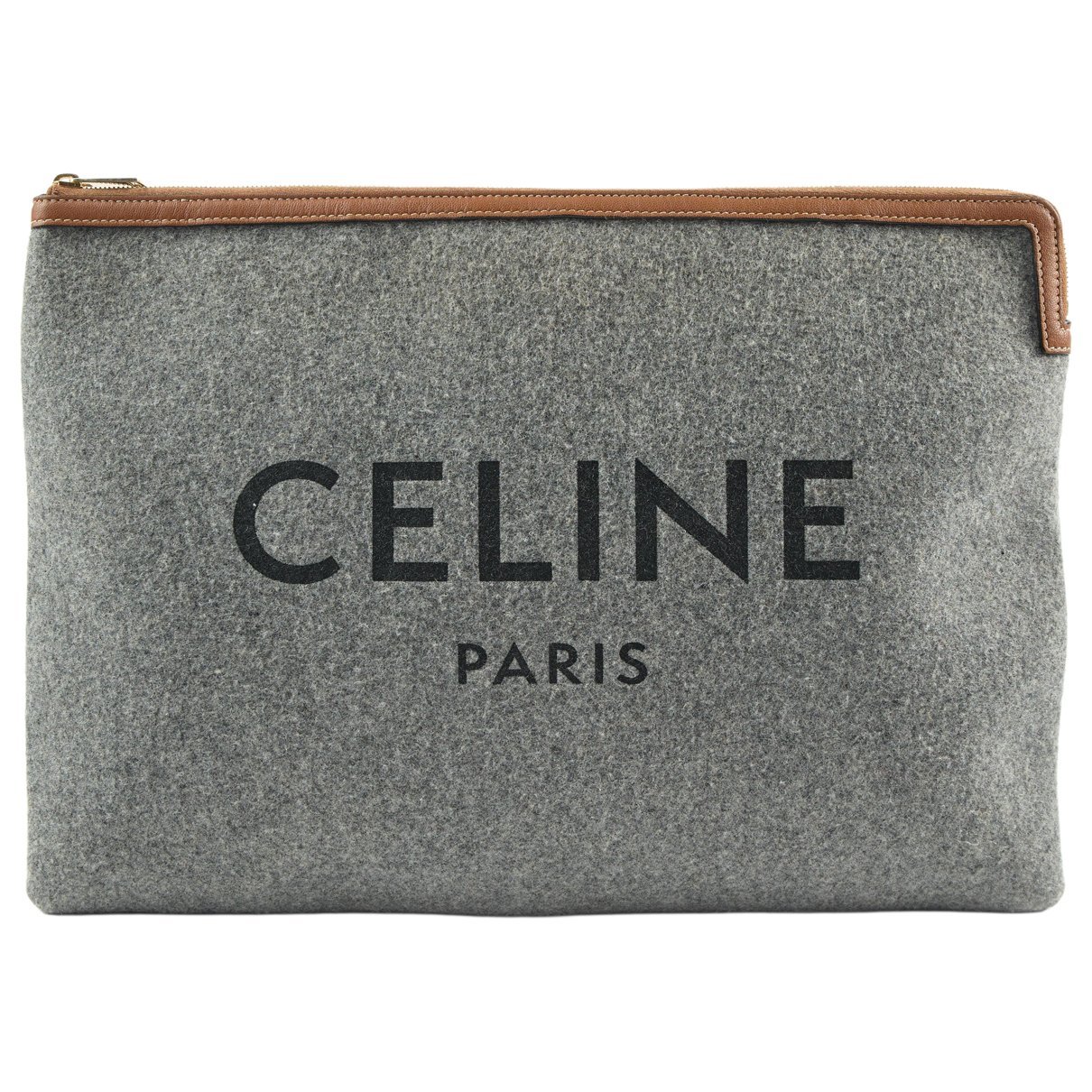 Wool clutch bag