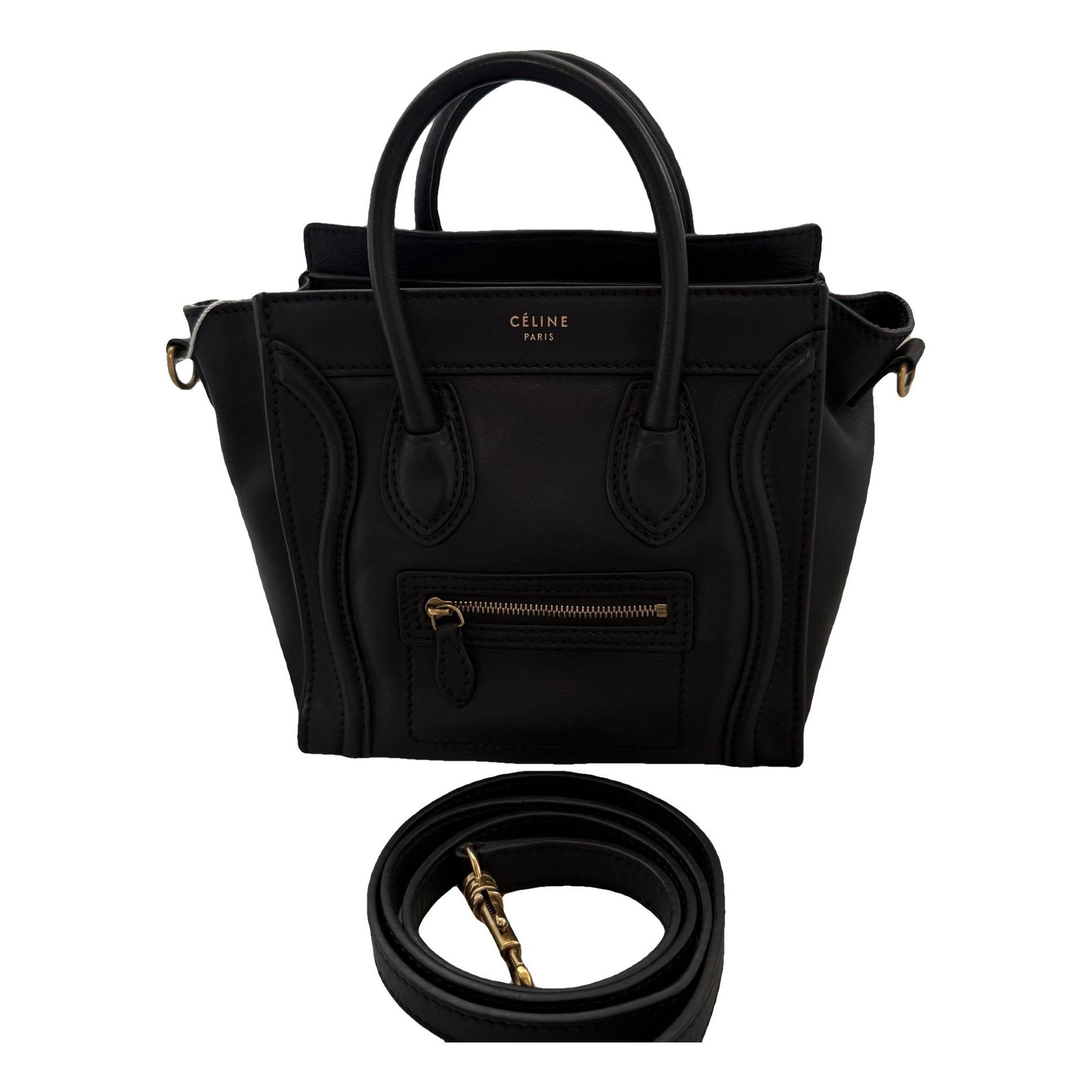 Nano Luggage leather handbag