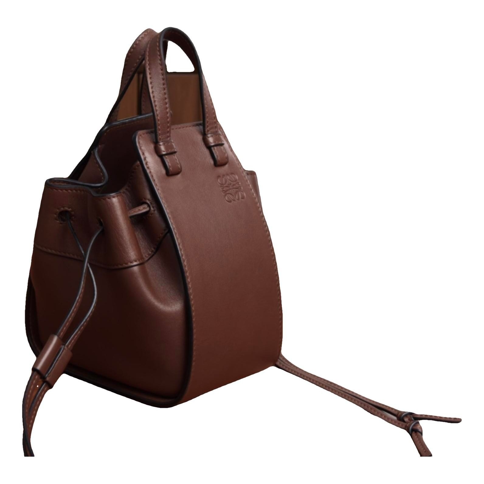 Hammock leather handbag