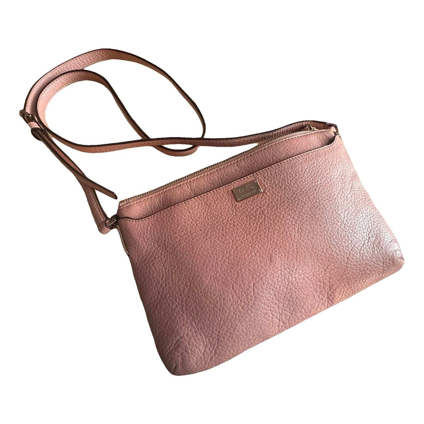 Leather clutch bag