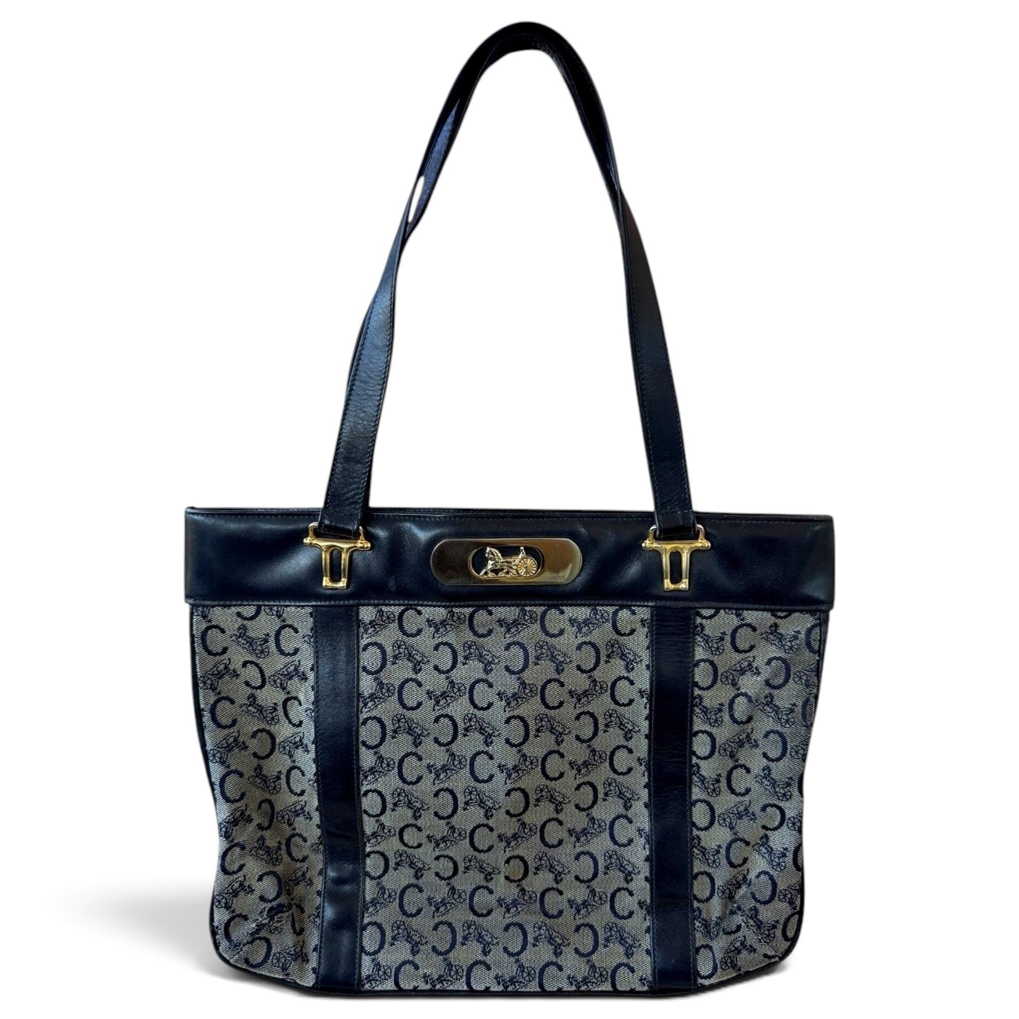Triomphe leather tote