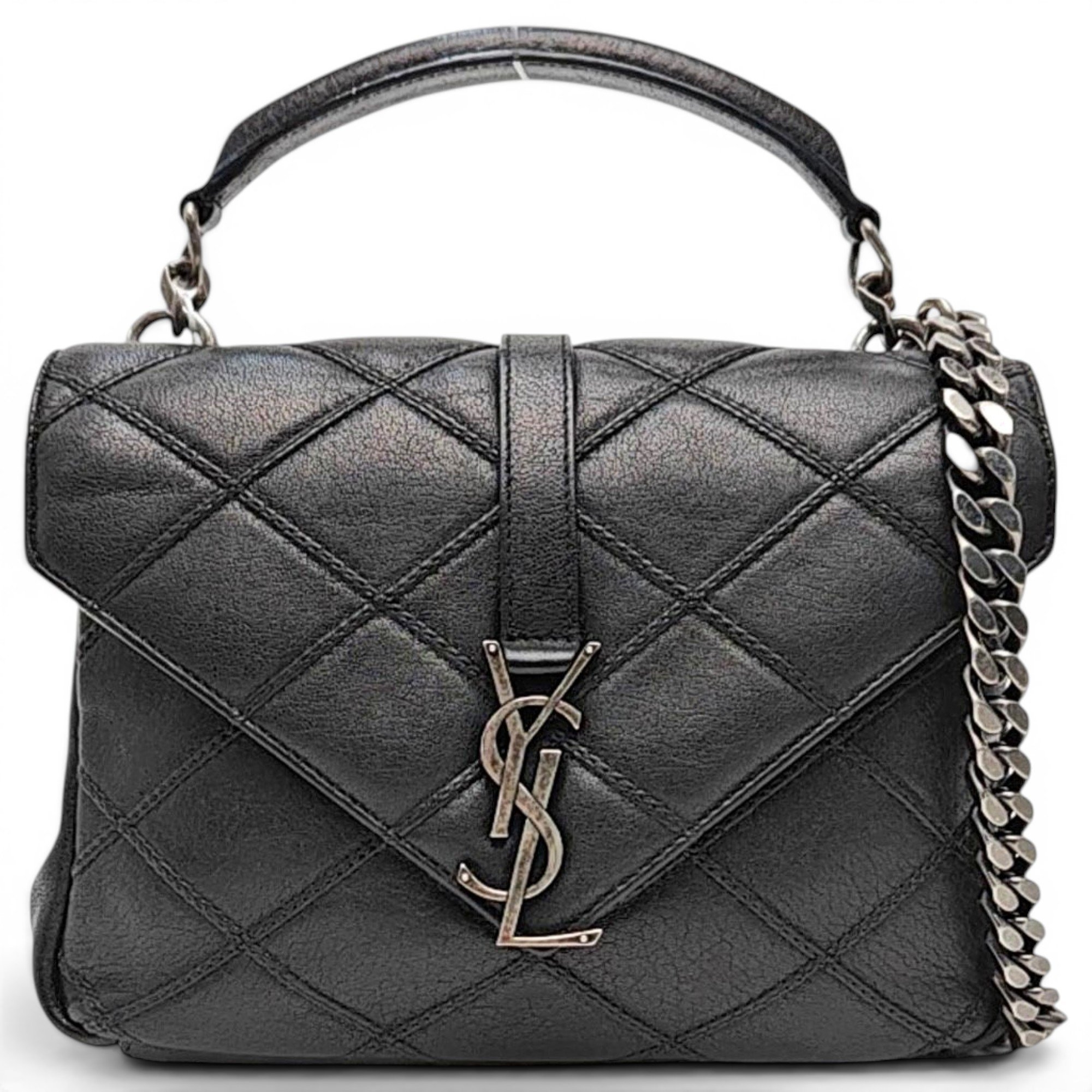 Collége monogramme leather handbag