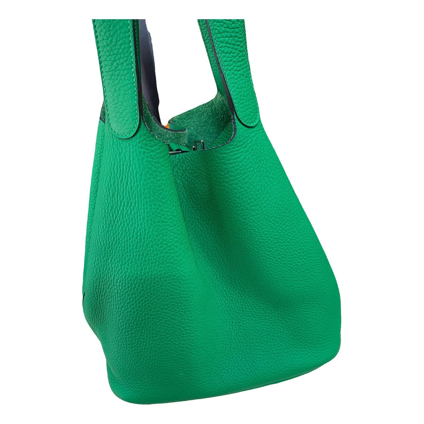 Picotin leather tote