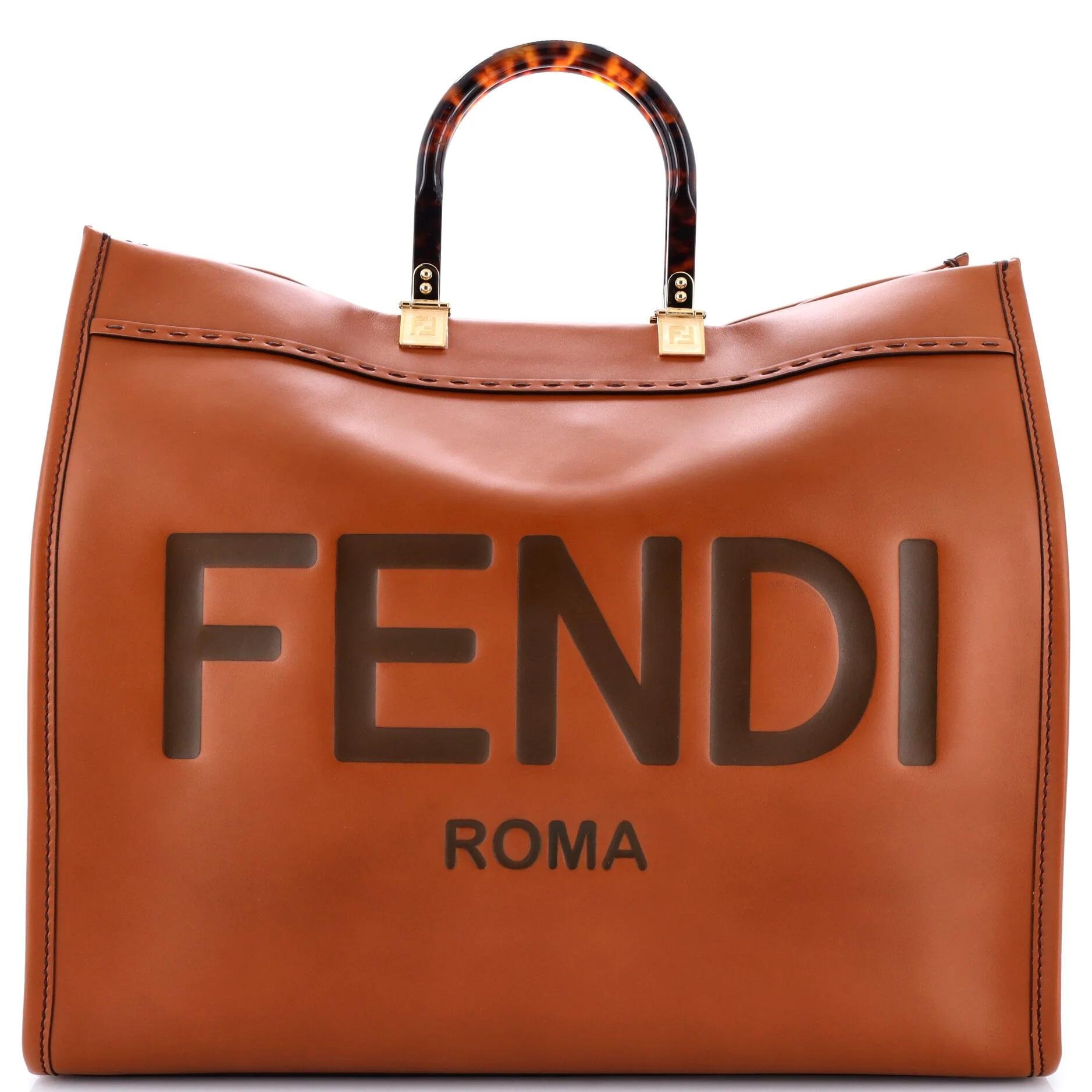 Leather tote