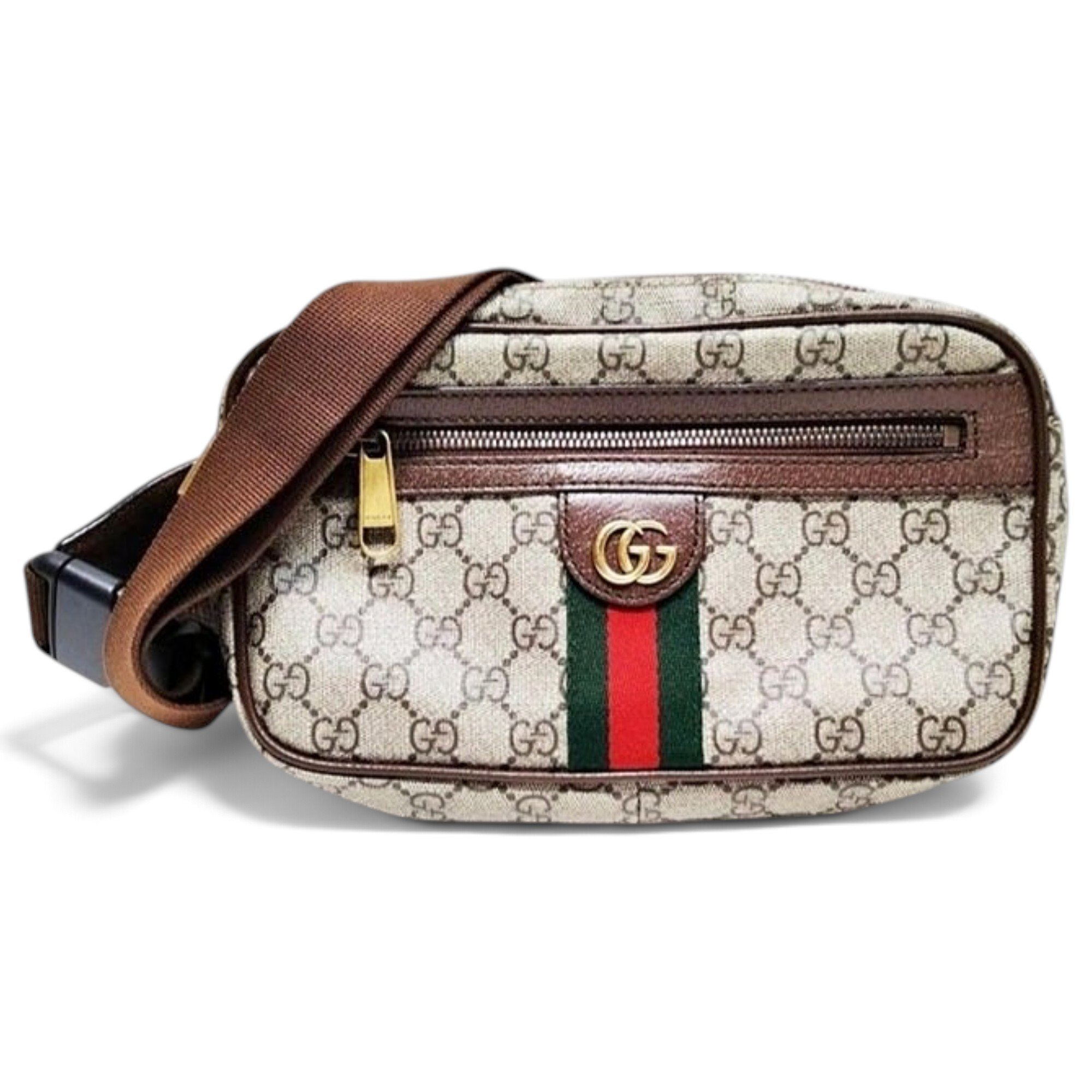 Ophidia GG leather crossbody bag