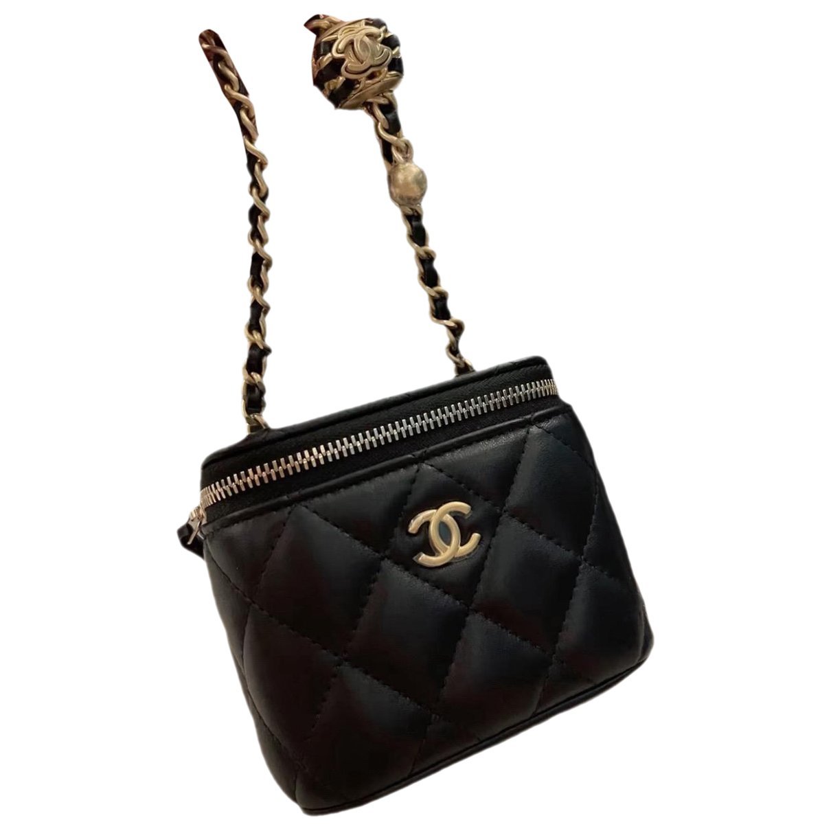 Trendy CC Vanity leather handbag
