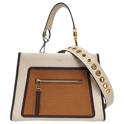 Runaway leather handbag