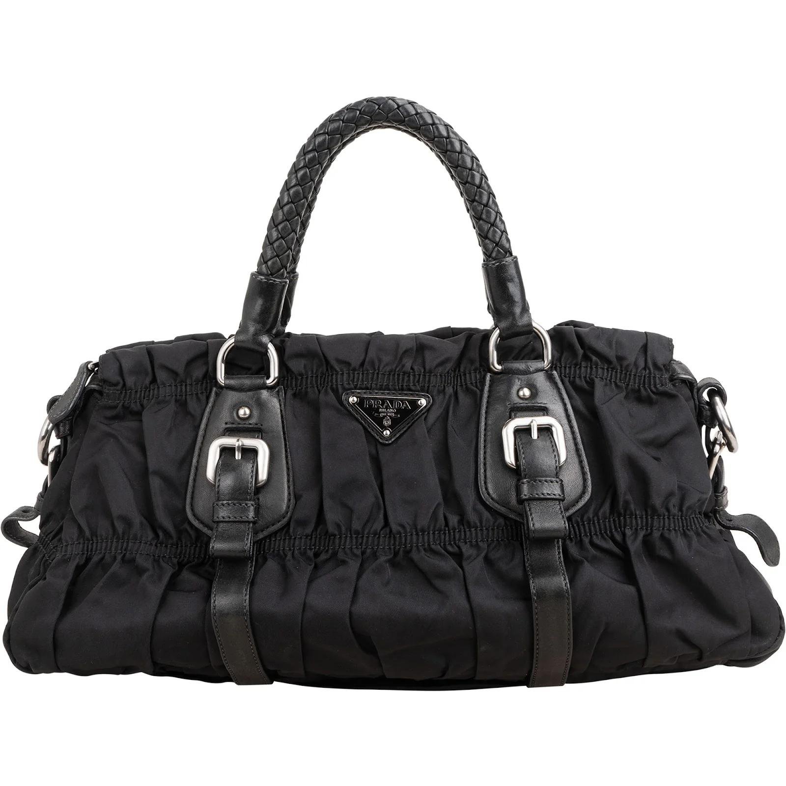 Triangle leather handbag