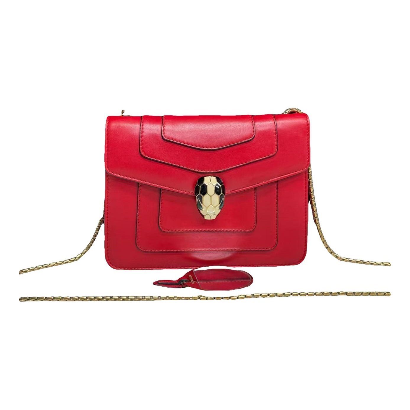 Serpenti leather handbag