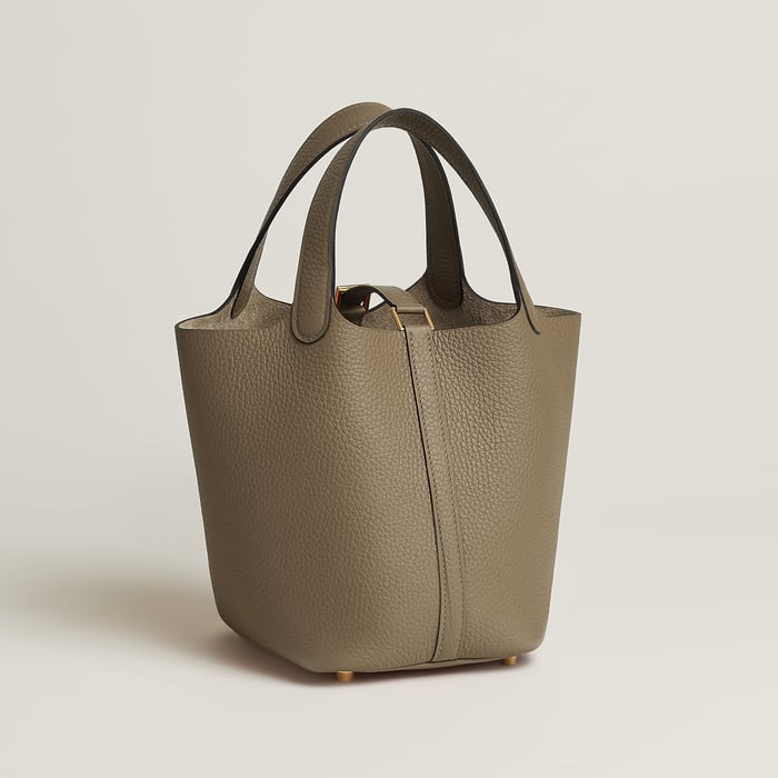 Beige Marfa Picotin Lock 18 Bag