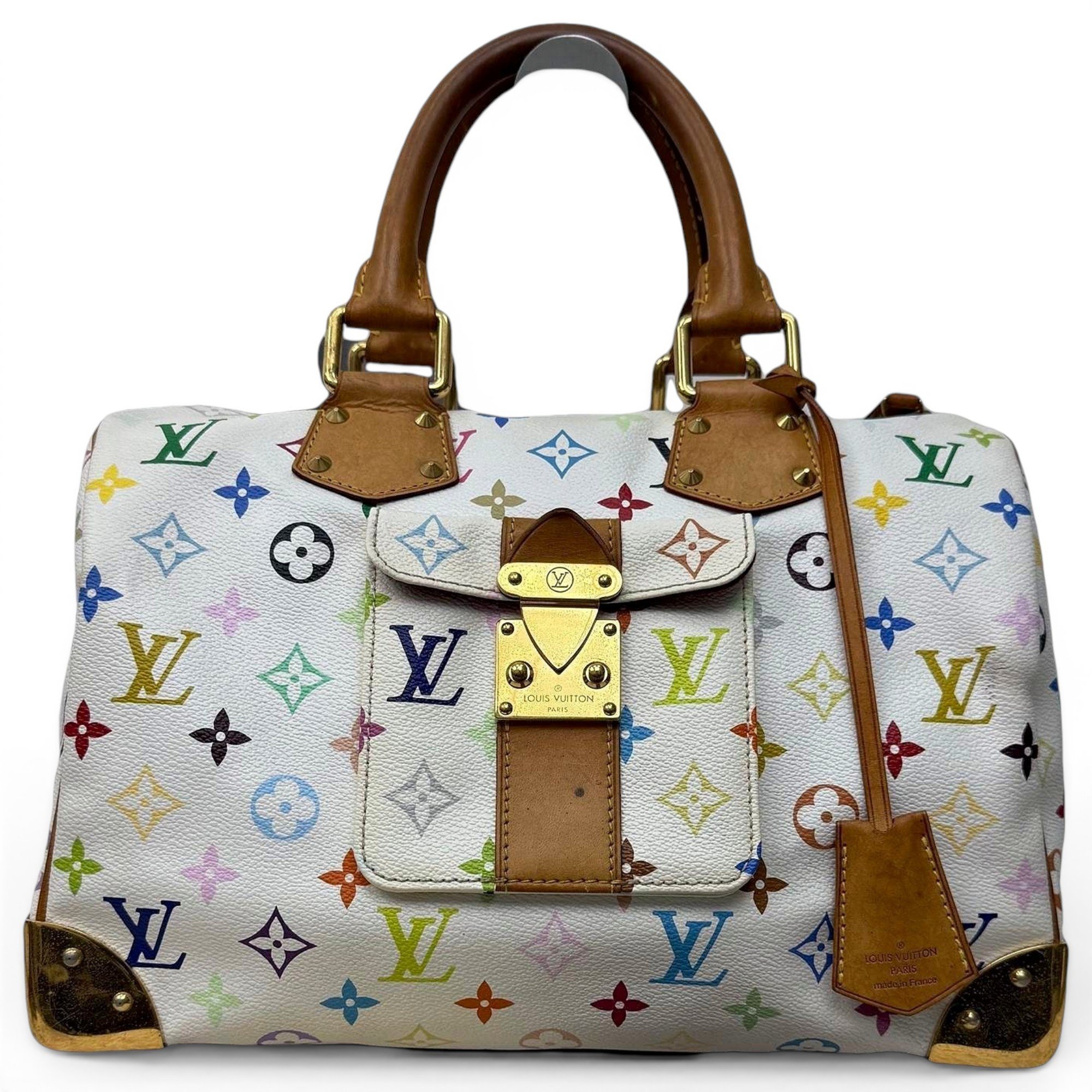 Speedy leather handbag