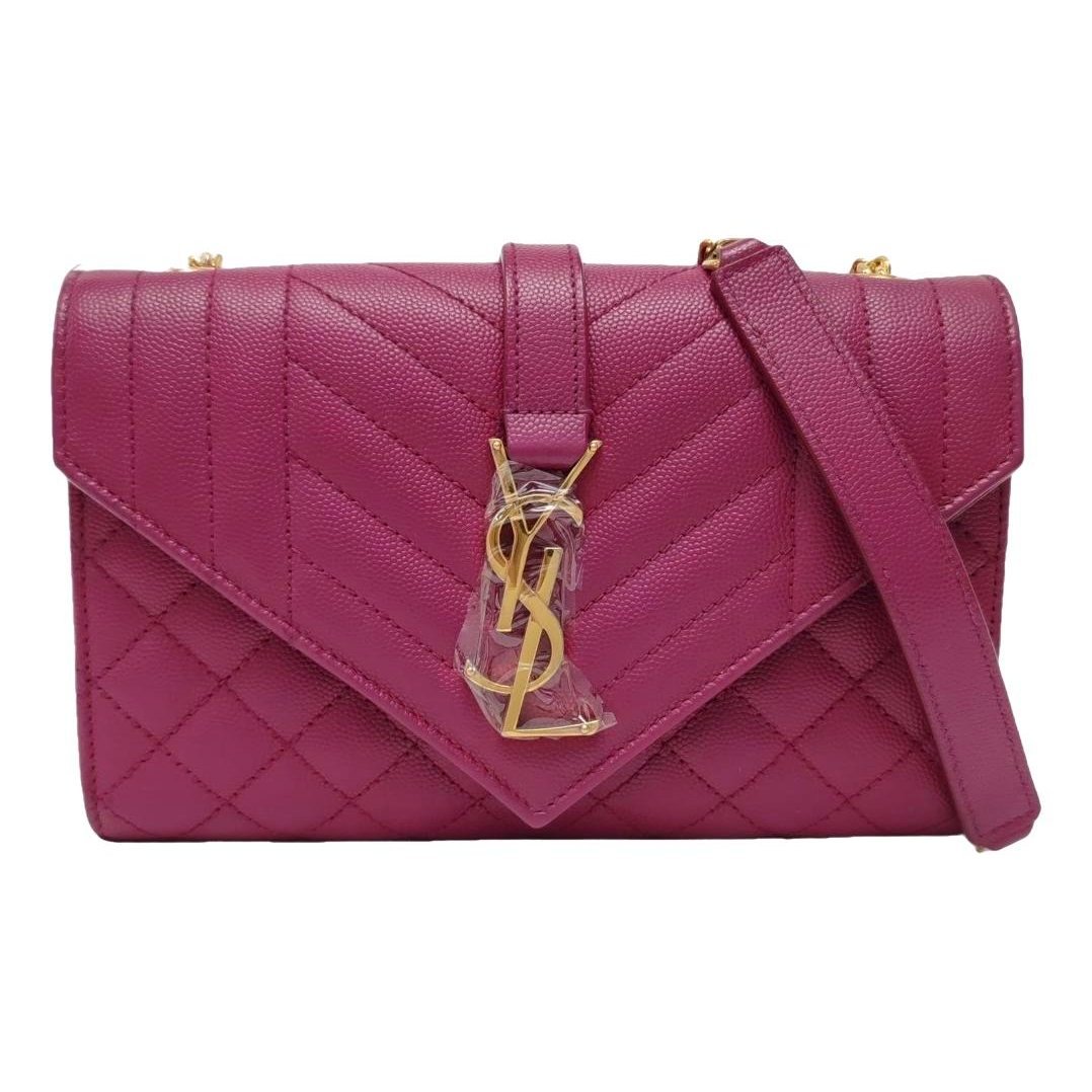 Envelope leather handbag