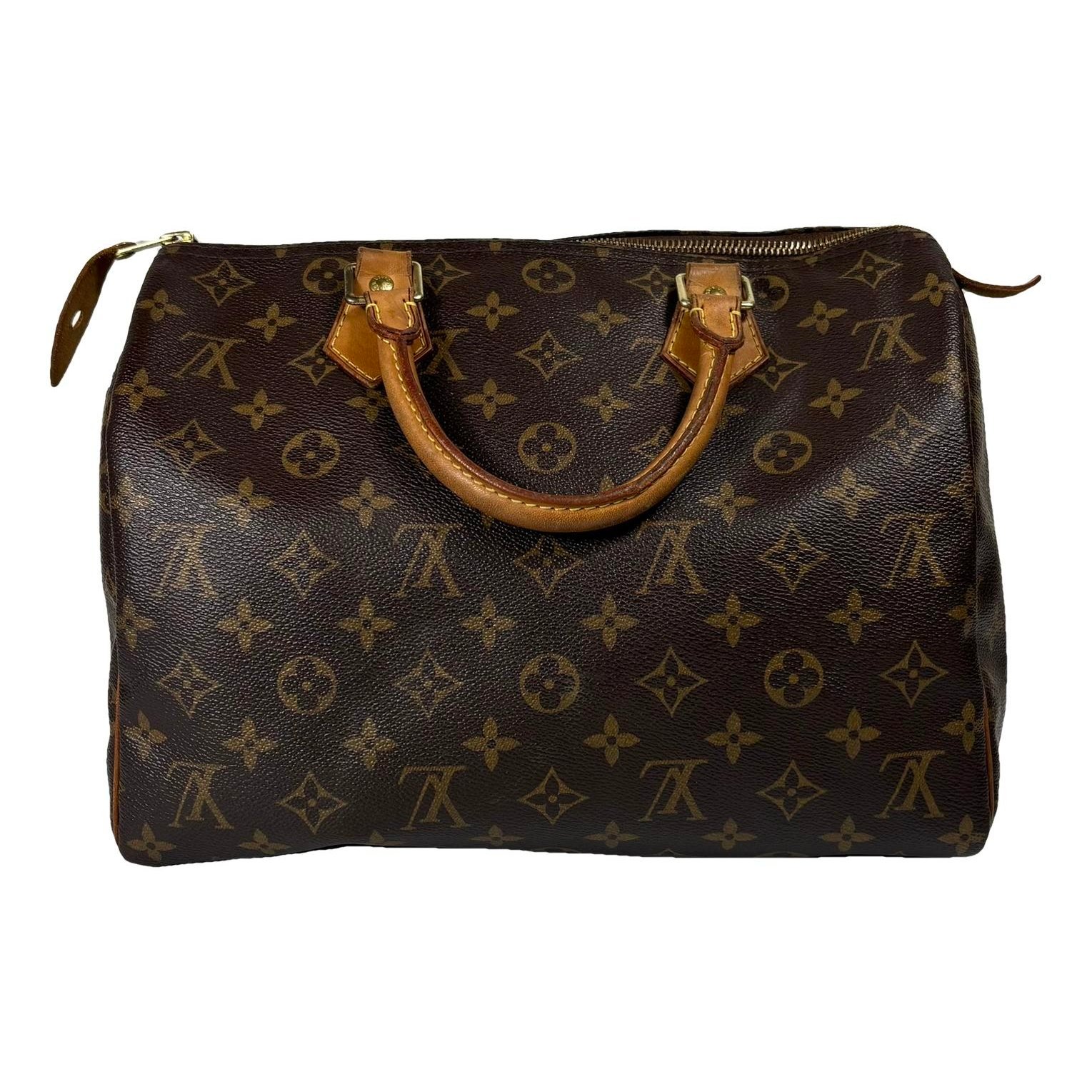 Speedy leather handbag