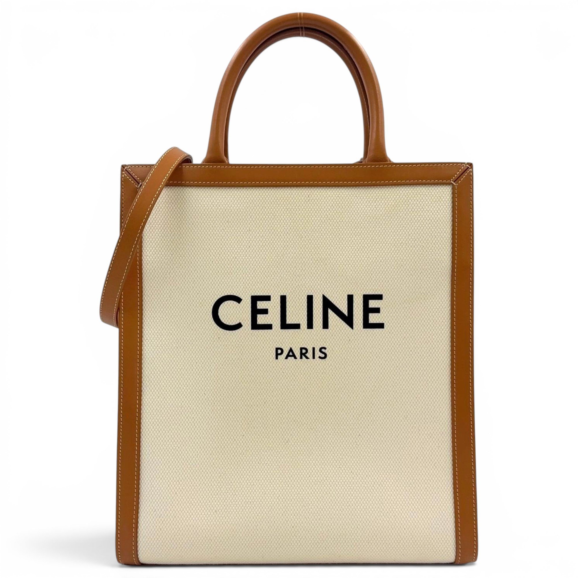 Cabas leather tote