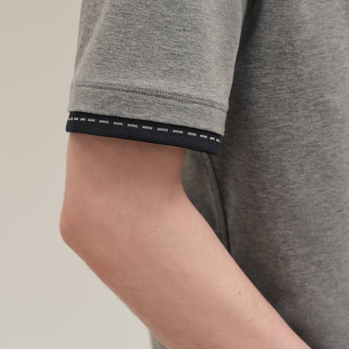 Gris "Piqures Sellier" T-shirt