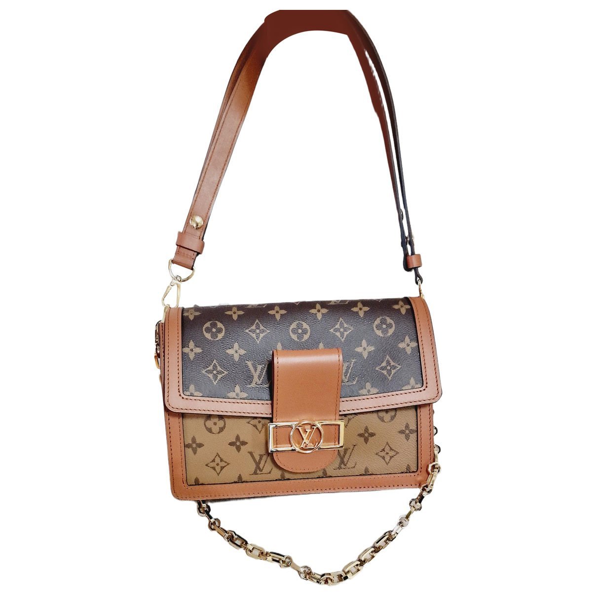 Dauphine leather handbag