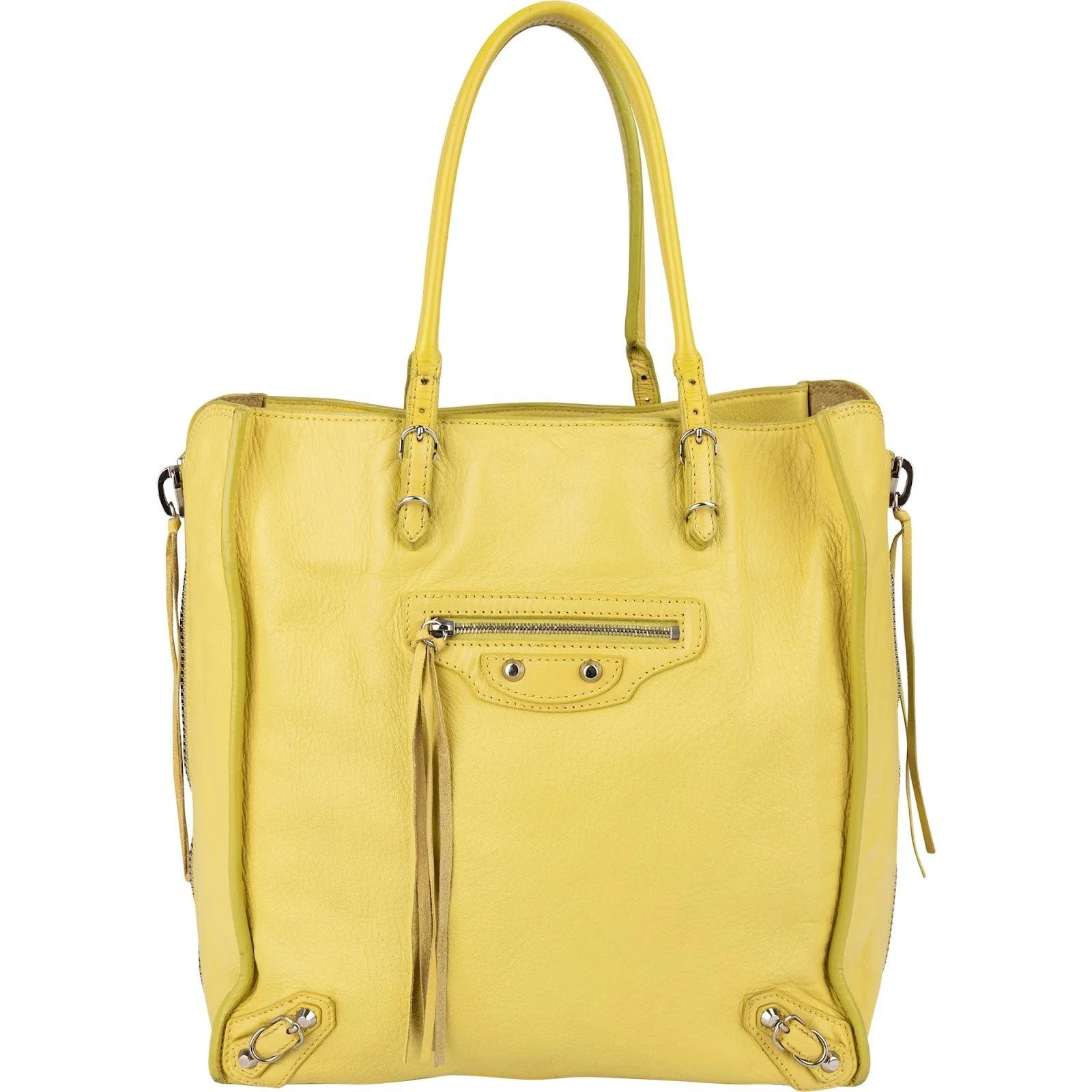 Papier leather handbag