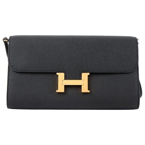 Constance leather clutch bag