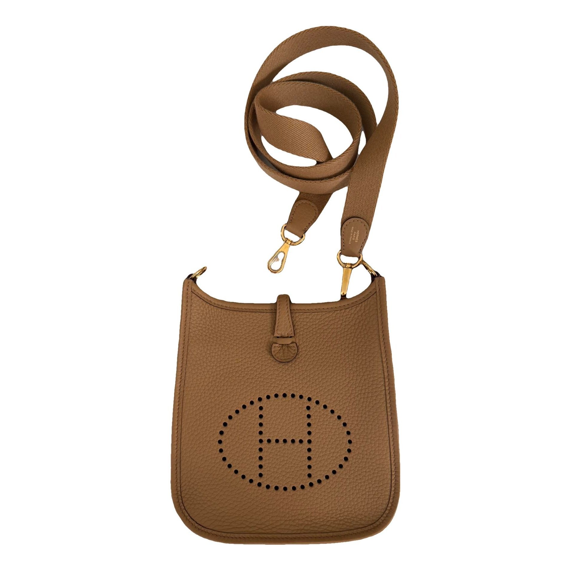 Hermes Evelyne Handbag Biscuit Clemence Leather 2026