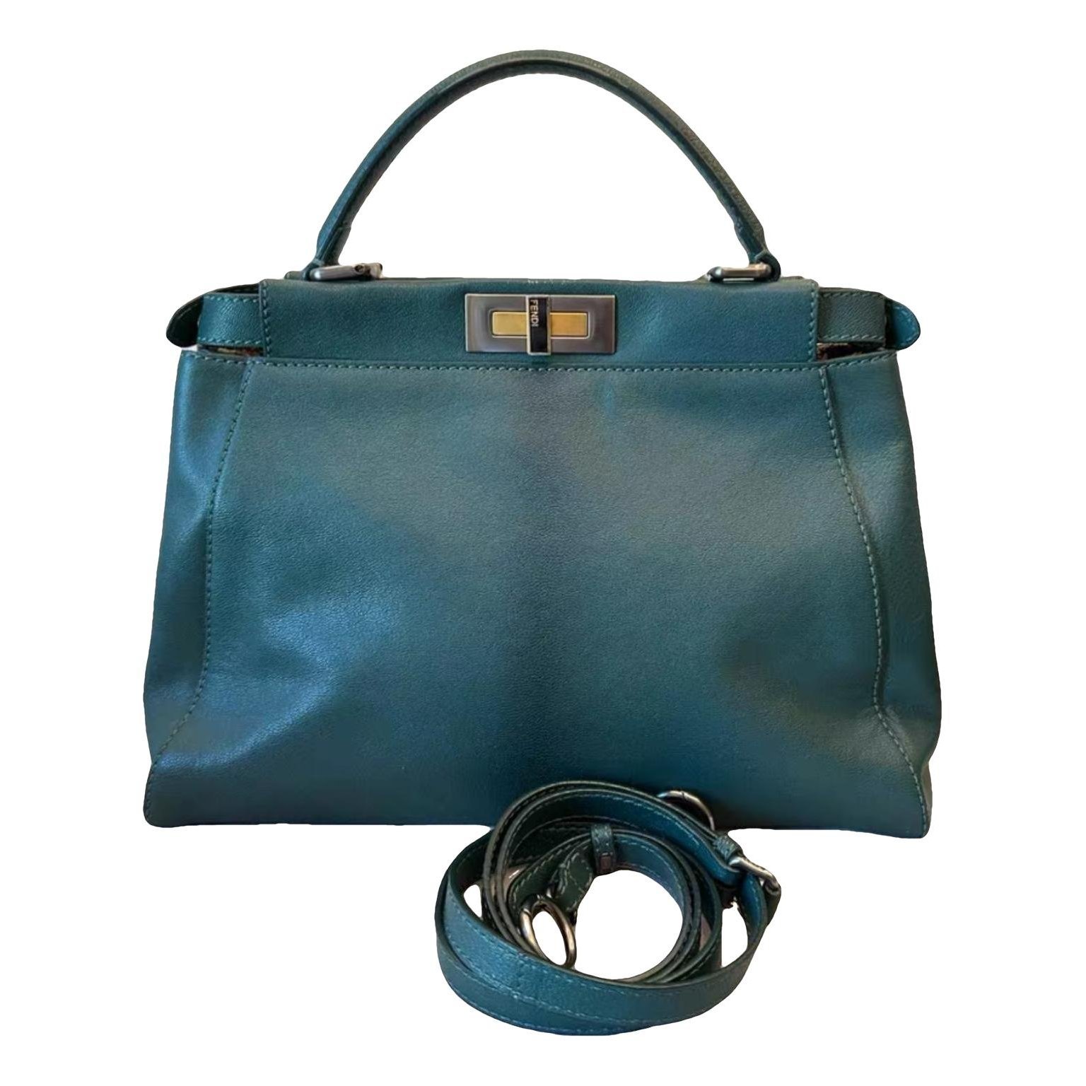 Peekaboo leather handbag