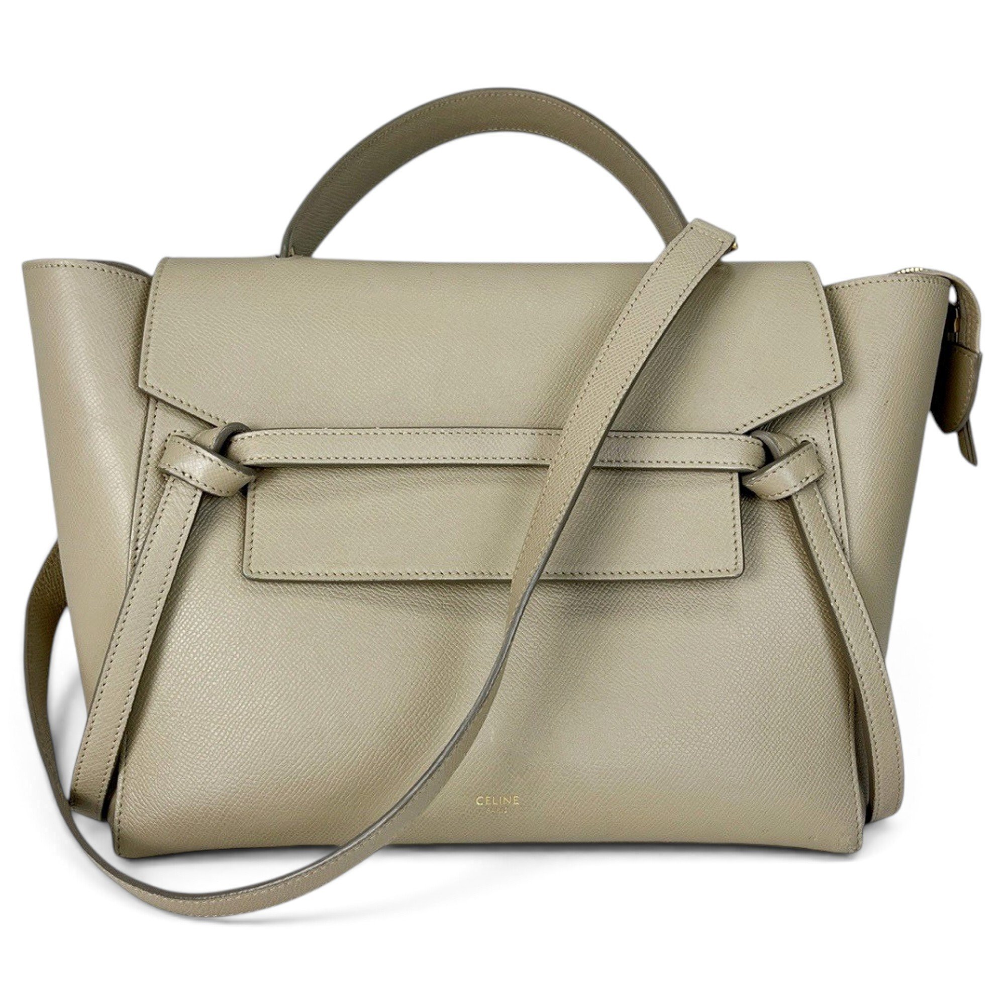 Belt leather handbag