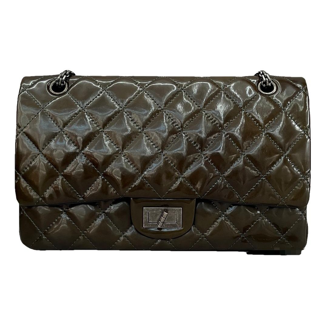 2.55 patent leather handbag