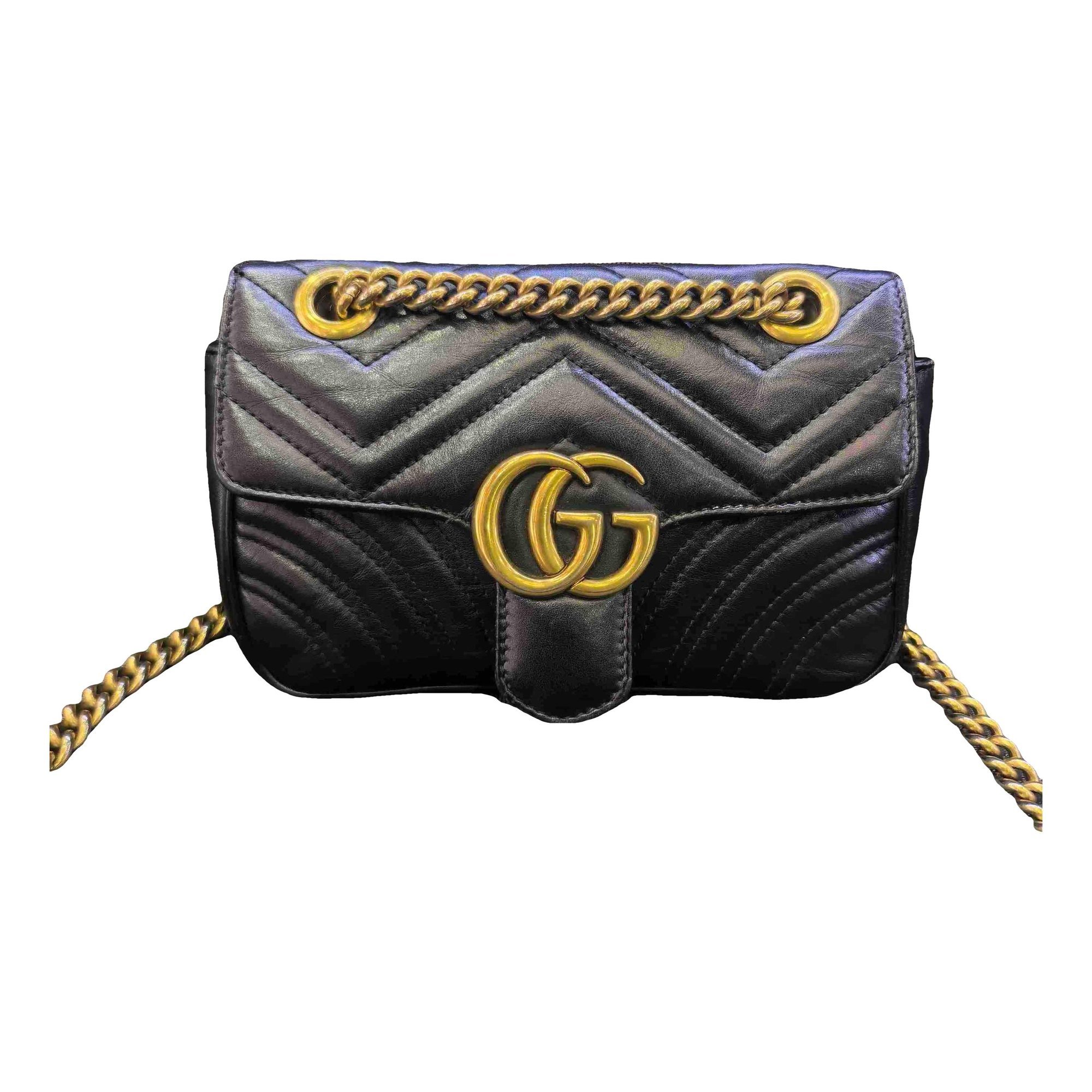 GG Marmont Flap leather handbag
