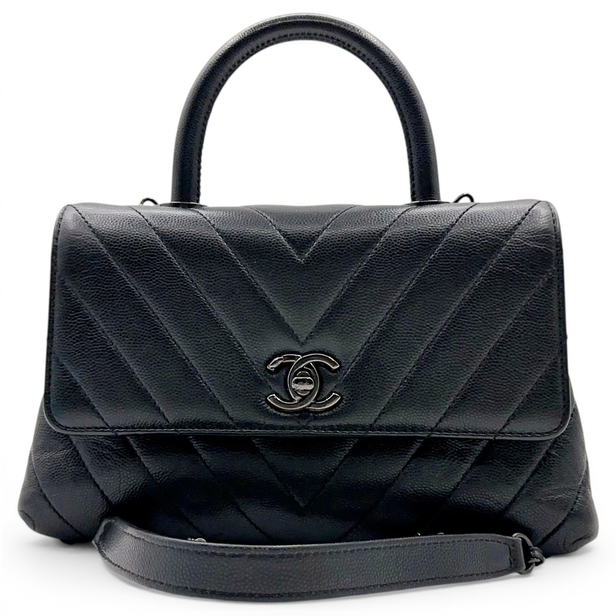 Coco Handle leather handbag