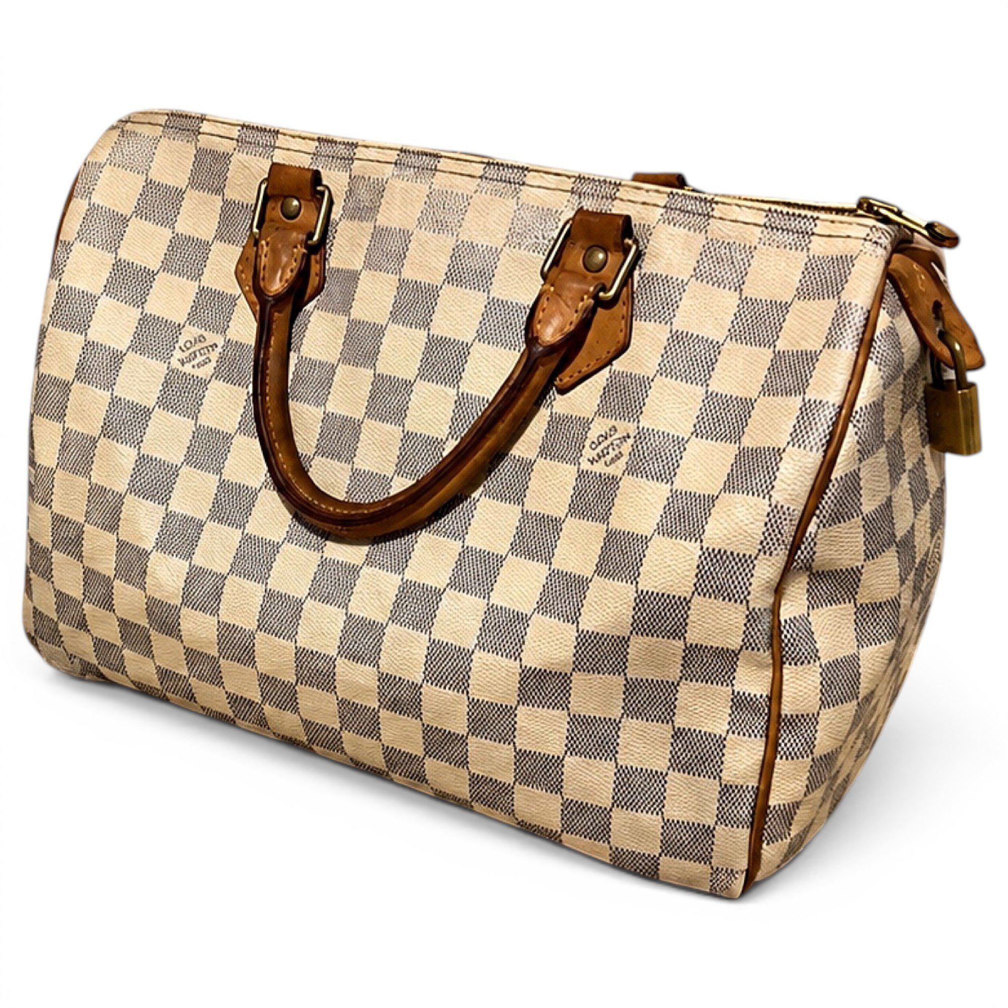 Speedy leather handbag