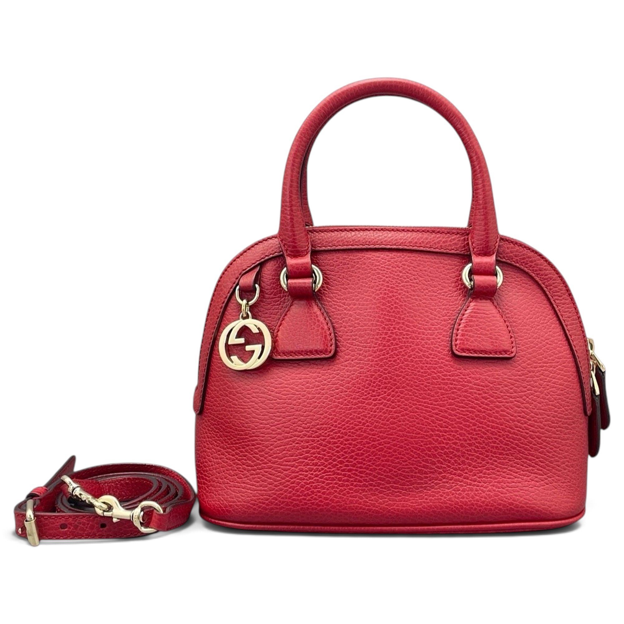 Dôme leather handbag
