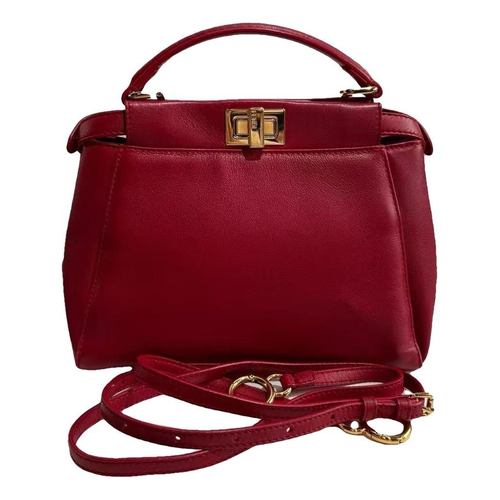 Peekaboo leather handbag
